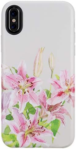 GOLINK Case for iPhone X Case/iPhone Xs Case,Matte Finish Floral Series Slim-Fit Ultra-Thin Anti-Scratch Shock Proof Dust Proof Anti-Finger Print TPU Gel Case for iPhone X - F32