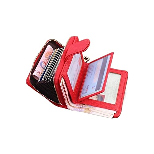 Wallet Women/men Ladies Purse woman/male Credit Card Holder Wallet Case Money Bag Wallets(Type B wine red)2