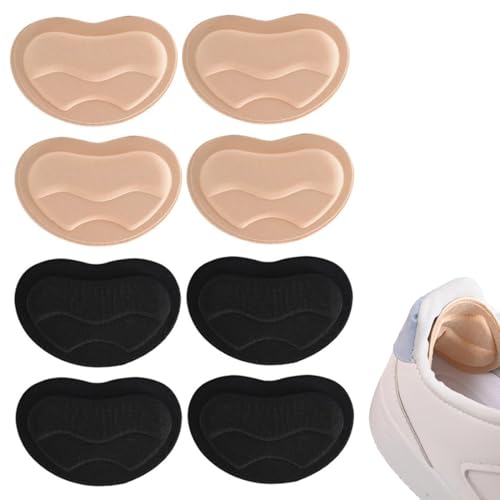 BOPRKTM 4 Pares Almohadillas De Talón Autoadhesivas Almohadilla Talon Cómodo Almohadillas Esponja para Talón Insertos de Cojín para la Parte Posterior del Talón para Zapatos Demasiado Grandes