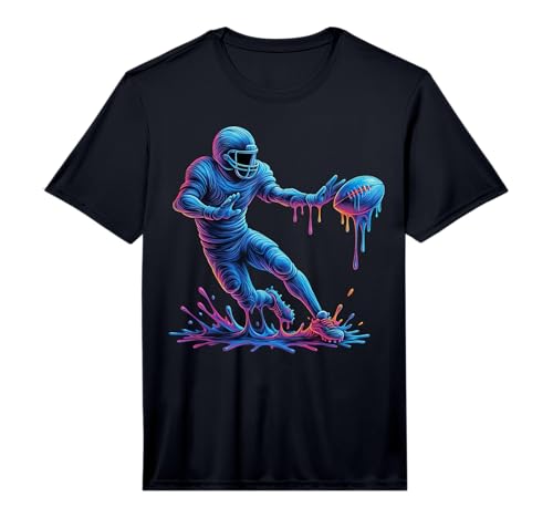 Football Drip Ice Cream for Lineman WR QB RB Men Sprinkles Performance T-Shirt