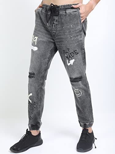 Image of Ketch Men's Stretch Fit Mid Rise Jogger Mid-Rise Jeans (Stretchable)