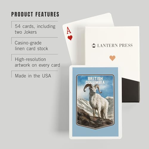 Baraja Póker Estudio Acuarela British Columbia 52 Cartas miniatura 3