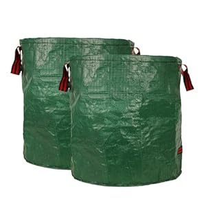 Yard Waste Bags/Fallen leaf bag, 72 Gallon Collapsible Garden Leaf Bags with Plastic Ring, Heavy Duty Reusable Stand-Up Yard Waste Bin for Leaves, Lawn Debris & Grass Clippings