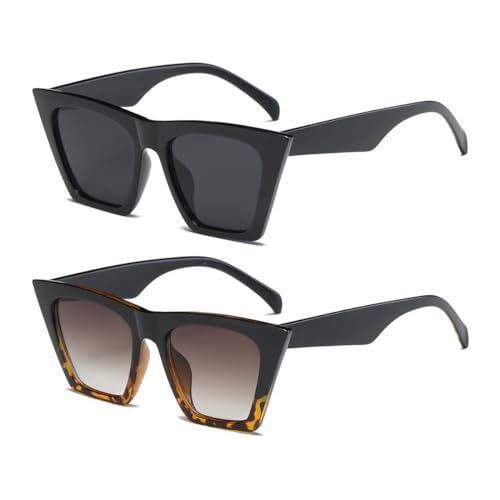 Dollger Square Cat Eye Sunglasses for Women Fashion Retro Classic Cateye Sunglasses UV400 Protection