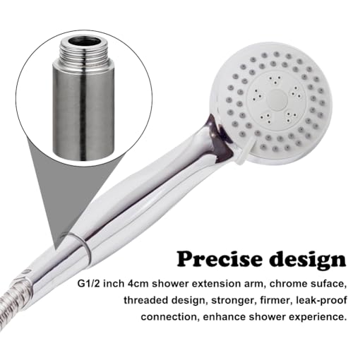 2 Stück Edelstahl Hahnverlängerung 3/4 Zoll x 100 mm, 3/4 IG x 3/4 AG, DN20 Gewindeverlängerung, 100MM Hahnverlängerung Fitting, Anschluß Verlängerung für Heizung und Trinkwasser Installation