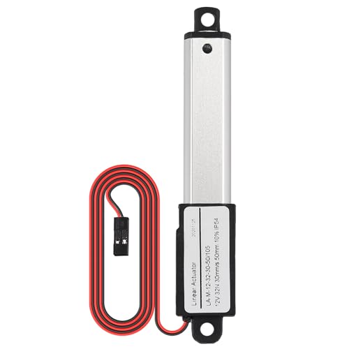 Justech Linearmotor Verstellantrieb Mini Linear Actuator Antrieb DC 12V 32N 30mm Linearantrieb Linearantrieb Actuator Motor Elektromotor Halterung Linearaktuator Motor