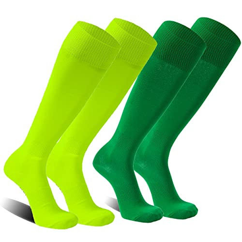 Image of FOOTPLUS Baseball Softball Socks,Unisex Over Knee High Solid Sports Rugby Summer Soccer Camps Socks