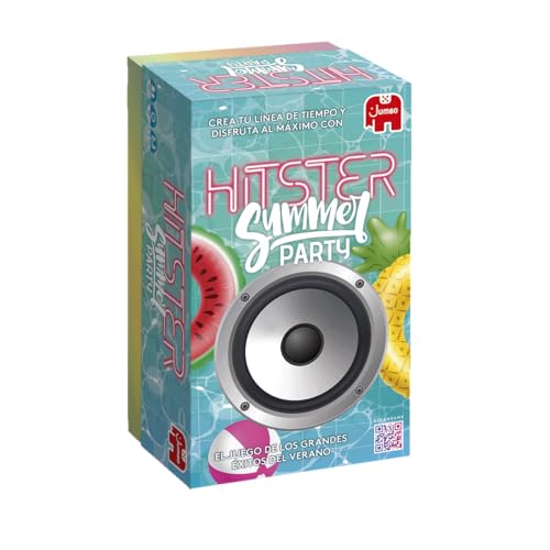 Hitster Summer Party, Juego de Mesa Adultos y diviertido, Juego de Mesa Musical, a Partir de 16 años, de 2 a 10 Jugadores, App Gratuita, Juego del Verano, para Fiestas, Español (ES)