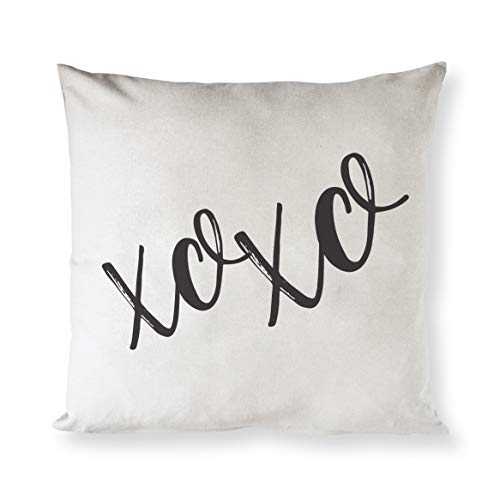 The Cotton & Canvas Co. Xoxo Home Decor Pillow Cover, Pillowcase, Cushion Cover And Decorative Throw Pillow Cover For Valentine's Day And Gifts For Her (Natural Color, Not White) #TOP12