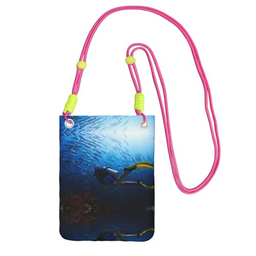 KSANNNS Le sac à bandoulière imprimé compact et léger est adapté pour les voyages quotidiens, les trajets et le magasinage, Fuchsia, Taille unique