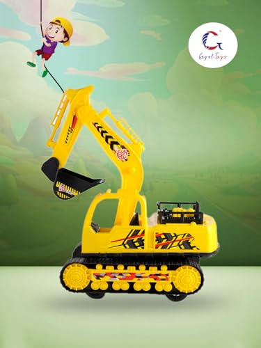 Image of Friction Powered Green JCB Toys for Children Kids Boys & Girls | Push & Go Forward | Off-Road Toy Car | Birthday Gift | Age 3+ Years