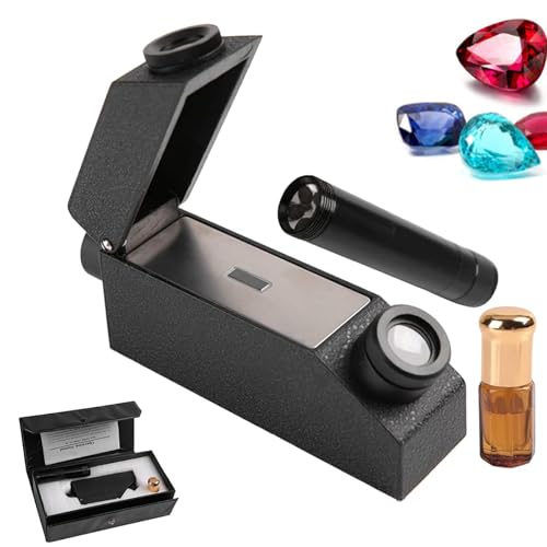 Kit de refractómetro profesional con aceite refractivo para identificar diamantes, moissanita y piedras preciosas