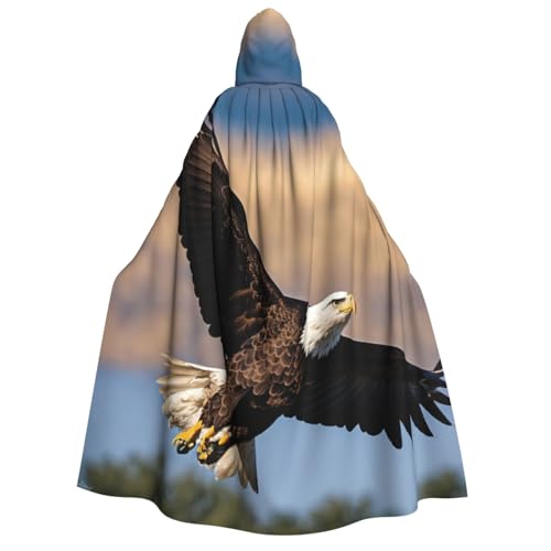 Cape à capuche aigle volant médiéval pour dissimuler un costume et réussir son cosplay