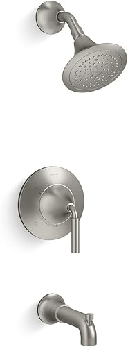 Miniatura 2 de Kohler TS27421-4-BL Tone Rite-TempPressure-Balancing - Juego de grifería para bañera y ducha, 2.5 GPM, negro mate
