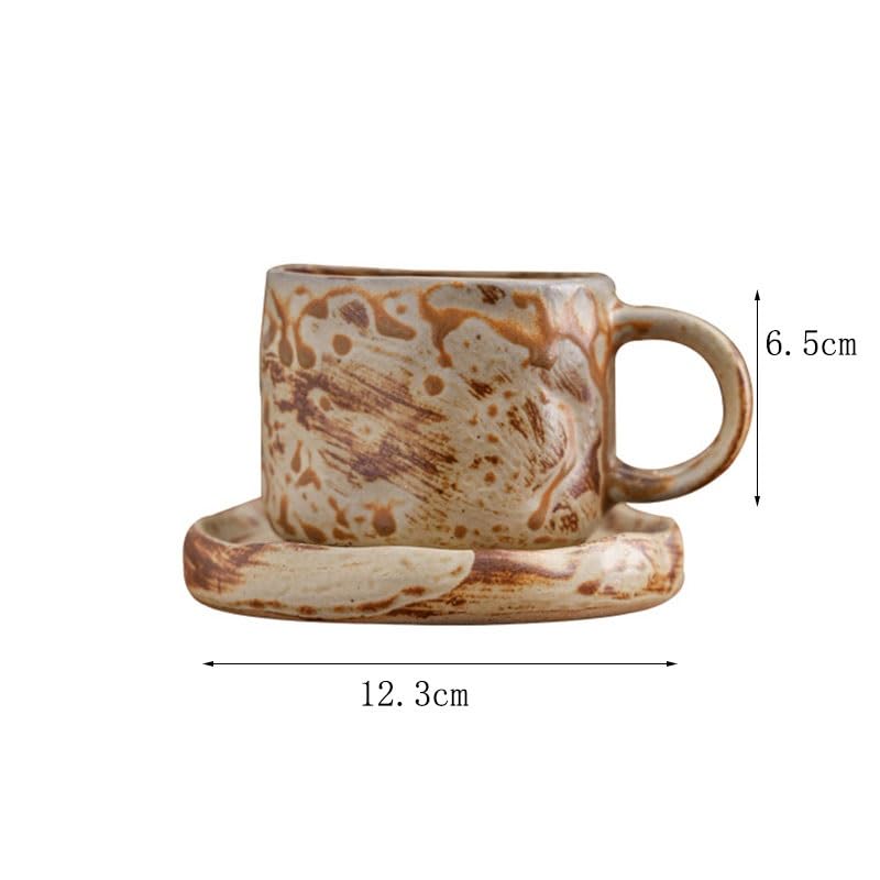 Porcelanowy kubek do kawy ze spodkiem, Nordic Gradient Ceramiczna Podwieczorek Filiżanka Kawy Spodek Restauracja