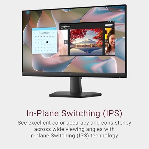 Dell 24 Monitor - SE2425HM - 23.8-inch Full HD (1920x1080) 16:9 100Hz Display, IPS Panel, 16.70 Million Colors, Anti-Glare, 1 HDMI / 1 VGA Port, TÜV Rheinland 3-Star*, Comfortview Plus - Black - 4