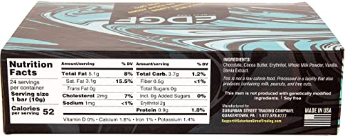 Keto Chocolate Bars By Edge, Snack Size | Creamy Milk | Stevia Sweetened, Diabetic, Low Carb, Sugar Free, Soy Free, And No Gmo's! #TOP3