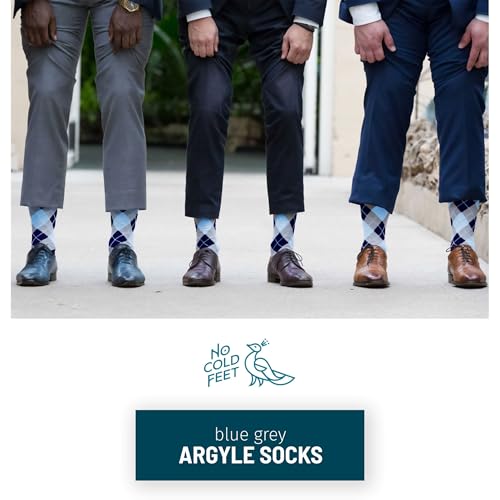 Fun Colorful Novelty Socks for Men for Dress Casual Formal Groomsmen Wedding, Blue3