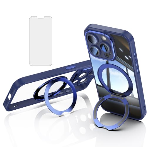 Coque iPhone 14 Pro avec protège-écran verre trempé et béquille