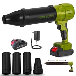 STARLYF Power Blower, Akku-Laubbläser Kabellos, 120 km/H, Laubbläser, Gartengebläse, tragbar, leistungsstark, kabellos, zum Fegen des Gartens, Schneeschaufel, zum Trocknen von Autos