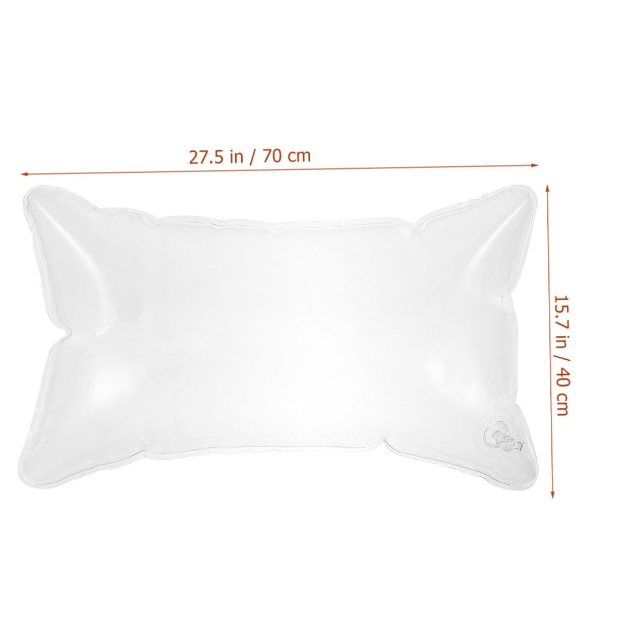 Didiseaon Coussin de Camping Gonflable Transparent Oreiller Portable Respirant et Résistant à Eau Insert Oreiller Extérieur Léger pour Randonnée Voyage et Maison