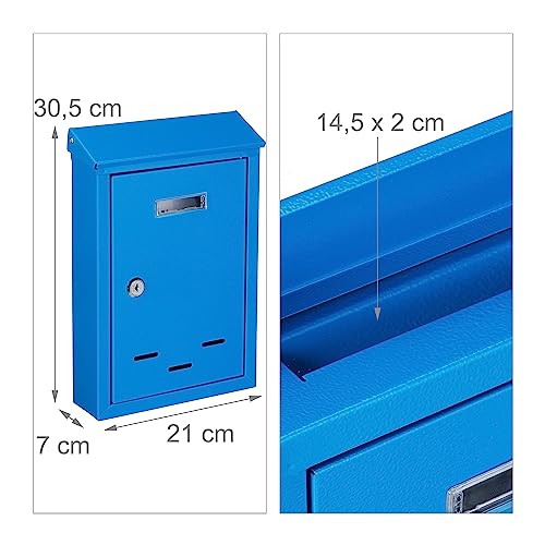 Relaxdays Targhetta per lettere in metallo