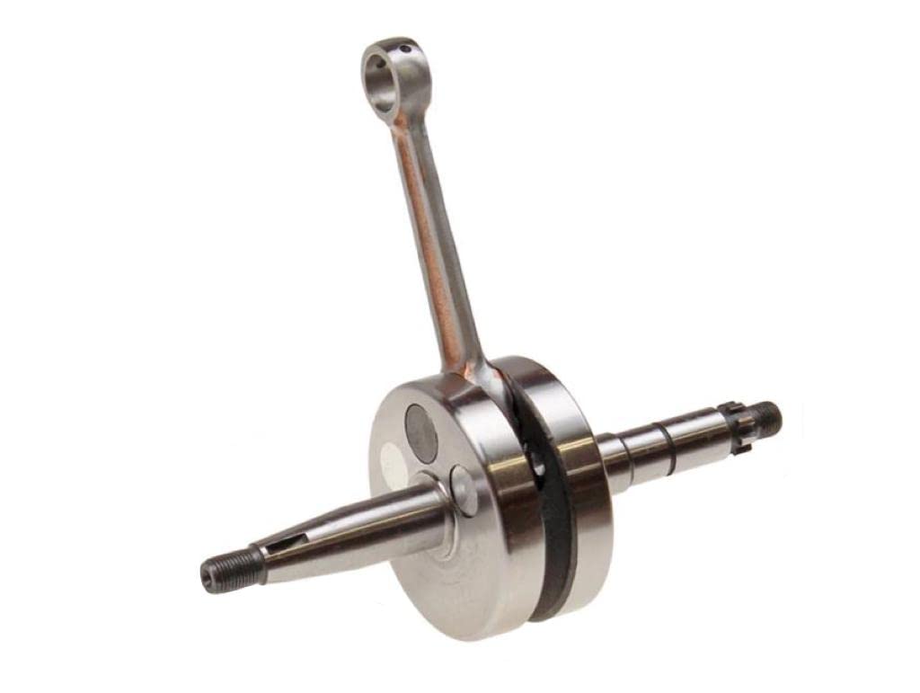 Vollwangen Tuning Kurbelwelle passend für Puch Monza, Condor DS, MV50 3V 4V 3 & 4 Gang Motoren | Kolbenbolzendurchmesser 12mm | Hochwertige Kurbelwelle für mehr Leistung