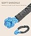 bylikeho Recovery Ring,Winch Snatch Recovery Ring,Car Accessories Lightweight Soft Shackle Recovery Ring,56000LBS Breaking Strength Soft Shackle Recovery Kit