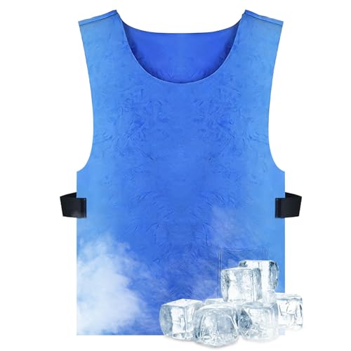 Loxiia Wasseraktivierte Verdunstungskühlweste für Damen & Herren eisfreie Körperkühlung für Hitze Hitzeschutz für Outdoor-Sport & Arbeit (Basic Leichtgewicht)