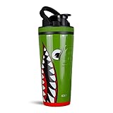 Ice Shaker Insulated Stainless Steel Shaker Bottle | 26oz, Bomber | Cold for 30+ Hours | Insulated Cup with Twist-on Agitator | Odor-Free Bottle for Protein Shakes, Water, Smoothies, Cocktails