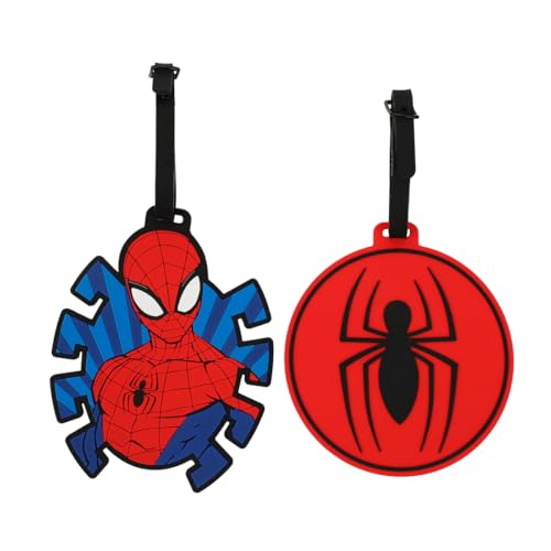 Spider-Man 2-Pack Molded Rubber Luggage Tag