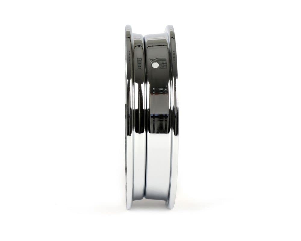BGM Felge 2.10-10 Zoll, Stahl, Chrom V2.0 kompatibel für Vespa V50, 50N, Special, PV, ET3, PK50-125 (S/XL/XL2), PX, T5, Sprint, Rally, GT/GTR, LML Star, Deluxe | Vorne und hinten verwendbar; kompatibel mit Vespa Special, PV, ET3, PK50-125 (S/XL/XL2), T5,