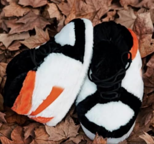 Image of Warm Furry Sneakers Slipper Comfy House Shoes Winter Plush Fuzzy Slipper Shoes For Women Men One Size Fits Most Fluffy Slides For Indoor Outdoor Bigfoot Gifts Houseshoes