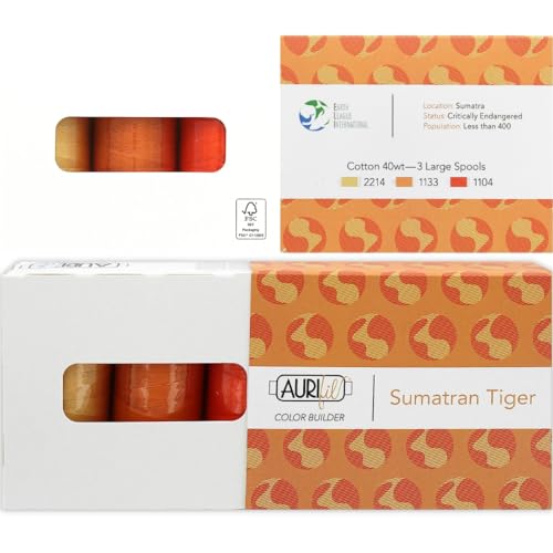 Hilos Aurifil Mako Cotton Color Builders 40wt Naranja miniatura 1
