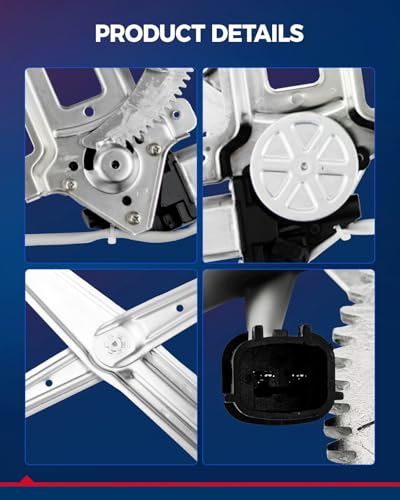 Image of KAX 741-014 Power Window Regulator with Motor Compatible with Colorado, Canyon, i-290, i-280, i-350, i-370 Front Left Driver Side Window Lifter
