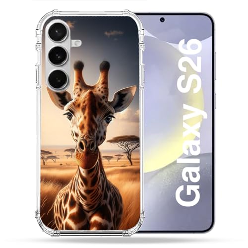 Coque Samsung S26 renforcée girafe savane finition premium durable