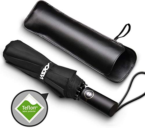 Wsky Windproof Travel Umbrella - Best Compact Folding Umbrella for Men Women