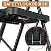 Arbusb Step Ladder, Folding Step Stool with Wide Anti-Slip Pedals, Sturdy Steel Ladder with Handrail, Space-Saving, Portable for Home & Adults, 5 Step Ladder