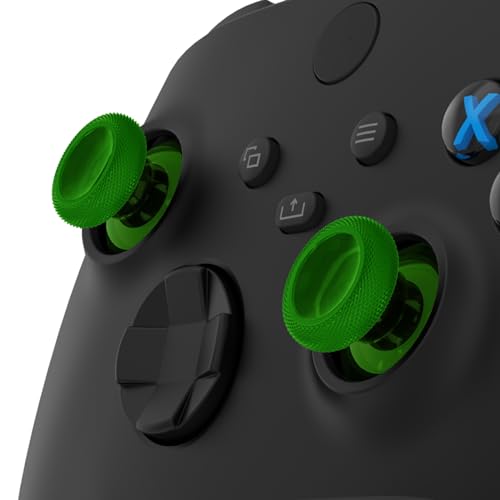 Image of eXtremeRate Thumbsticks for Xbox Series X|S, 4PCS Replacement Joysticks Repair Kit for Xbox Wireless Controller, Custom Accessories Analog Stick for Xbox One S /X /Elite Controller - Clear Green