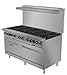COMMERCIAL 10 BURNER GAS RANGE 60 INCH