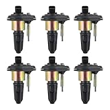 JDMSPEED Ignition Coil Set Of 6 Replacement For Chevy Trailblazer GMC Canyon Envoy H3 2002 2003 2004 2005 Replace 12568062, 5C1392, E255, 52-1743, GN10114, IC414, 19300921, DW01659, 8-12568-062-0