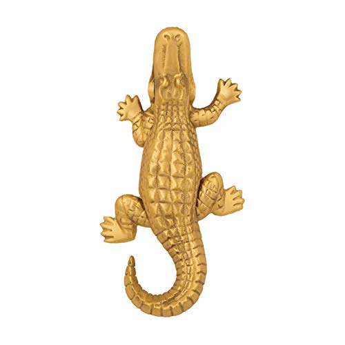 Alligator Door Knocker - Brass (Premium Size)