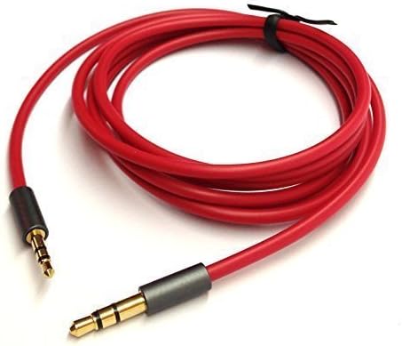 KetDirectRed 9ft Gold Plated Design 3.5mm Male to 2.5mm Male Car Auxiliary Audio cable Cord headphone connect cable for Apple, Android Smartphone, Tablet and MP3 Playerยญ