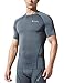 Tesla Men's Cool Dry Compression Baselayer Short Sleeve T Shirts R13