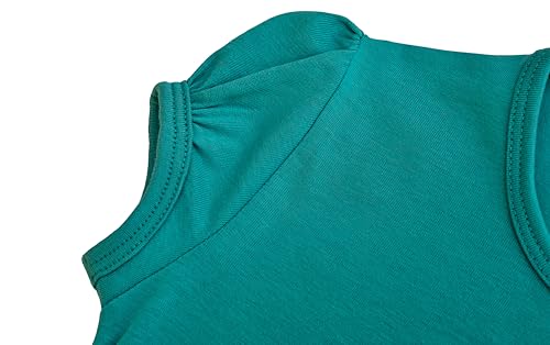 Image of Lilax Girls Short Puff Sleeve Cotton T-Shirt, Toddler & Little Girls Top | 95% Cotton Puff Sleeve Tee; Crewneck, Short Sleeve; Toddler & Girls Sizes 2T-12; for School, Play & Everyday; Machine Wash