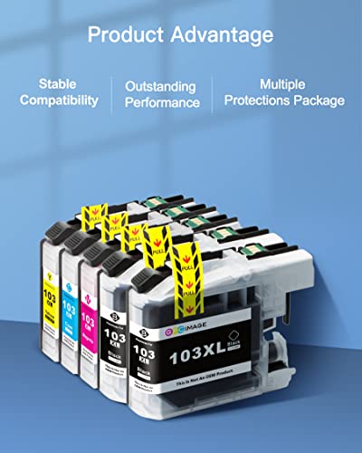 Gpc Image Compatible Ink Cartridge Replacement For Brother Lc103Xl To Use With Mfc-J870Dw Mfcj6920Dw Mfcj4510Dw Mfcj875Dw Mfc-J470Dw (10-Pack) #TOP1