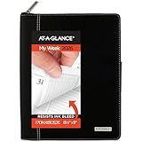 AT-A-GLANCE 2026 Appointment Book Planner, Weekly & Monthly, 8-1/4' x 11', Large, Executive, Zipper, Black (70NX810526)