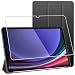 Produktbild ebestStar - Hülle für Samsung Galaxy Tab S9 5G, Slim Smart Cover (Ultra Dünn), Schutzhülle Etui, Ständer Case Cover Silikon, Schwarz + Panzer Schutz Glas