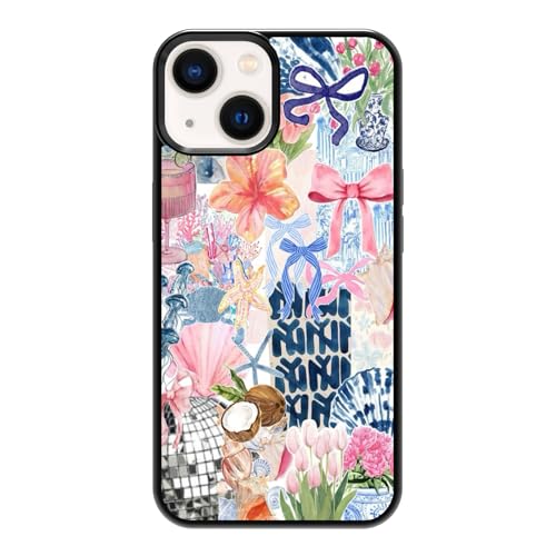 qizjio Collage Aesthetic Phone Case Shockproof Protective Art Coquette Summer Phone Case for iPhone 14