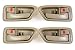 PT Auto Warehouse TO-2562E-QS - Inside Interior Inner Door Handle/Trim, Beige/Tan - 2 Left, 2 Right